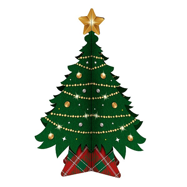 Centro de Mesa Natal Mágico - Pinheiro Natal - 1 unidade - Regina - Rizzo