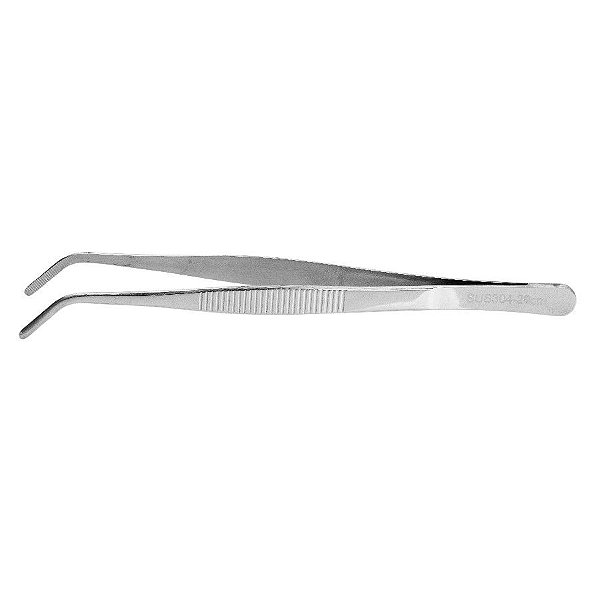 Pinça Culinária Curva Aço Inox - 20cm - 1 unidade - Cromus Allonsy - Rizzo Balões