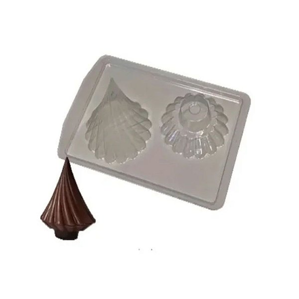 Forma de Acetato Especial - Árvore Cônica de Natal - Ref. FP224 - 1 unidade - Crystal Forming - Rizzo