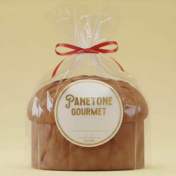 Adesivo "Panetone Gourmet" - Ref.2049 - Hot Stamping - 50 unidades - Stickr - Rizzo