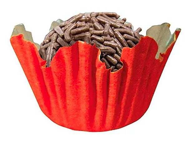 Forminha de Papel N° 3 Recortada Vermelha - Ref. 3219  - 100 unidades - Mago - Rizzo