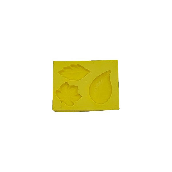 Molde de Silicone Cód. 1220 - Folhas - 1 unidade - Mazulli - Rizzo