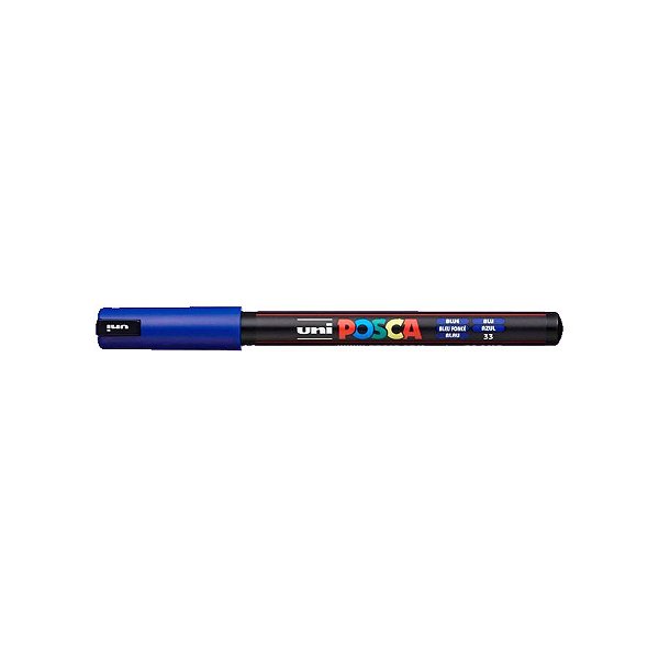 Caneta Posca PC-1MR 0,7mm Azul - 1 unidade - Uni Posca - Rizzo