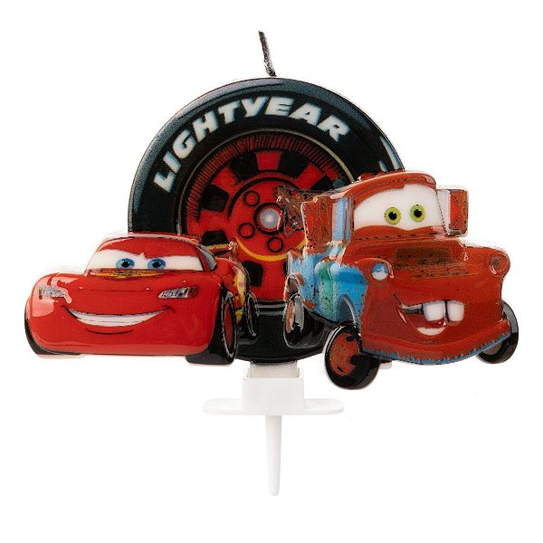 Vela Carros - Mcqueen e Mater - 1 unidade - Rizzo