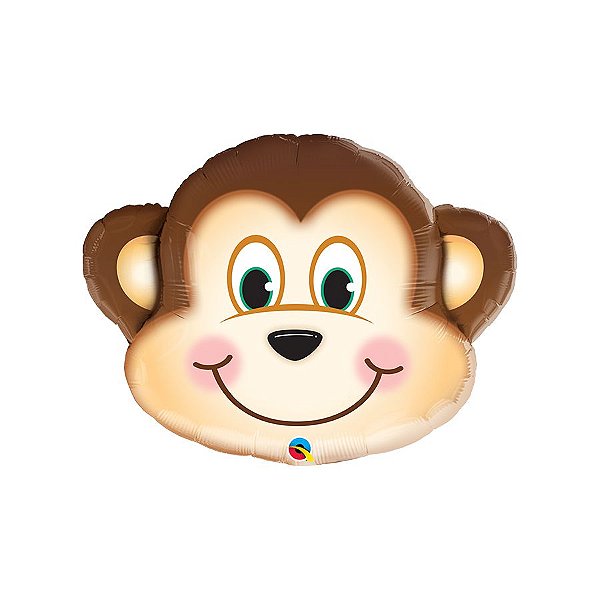 Balão de Festa Microfoil 35" 89cm - Macaco - 1 unidade - Qualatex - Rizzo