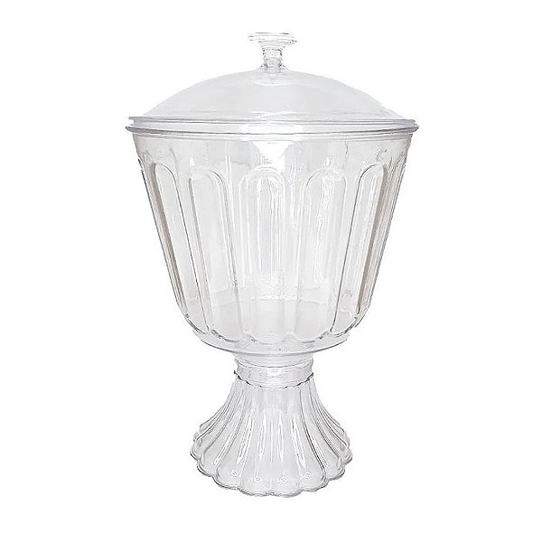 Taça Americana - Modular Transparente com Tampa - 1,250 ml - 1 unidade - LSC TOYS - Rizzo