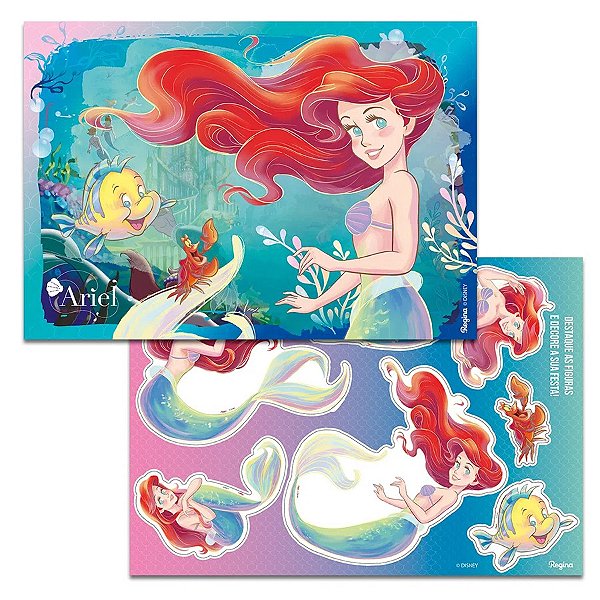 Kit Decorativo - Ariel Disney - 1 unidade - Regina - Rizzo