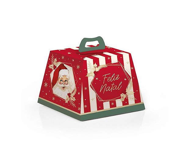 Caixa Panetone - Natalino   - 100 unidades - Cromus Atacado - Rizzo
