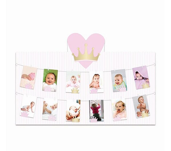Painel P/Foto - Reinado da Princesa - 5 unidades - Cromus Atacado - Rizzo