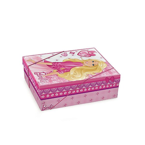 Caixa Retangular C/Tampa - Barbie Gloss - 10 unidades - Cromus Atacado - Rizzo - INATIVADO