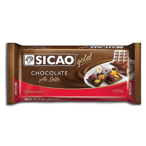 Chocolate Nobre Ao Leite - Barra - 1,01 kg  - 1 unidade - Sicao - Rizzo