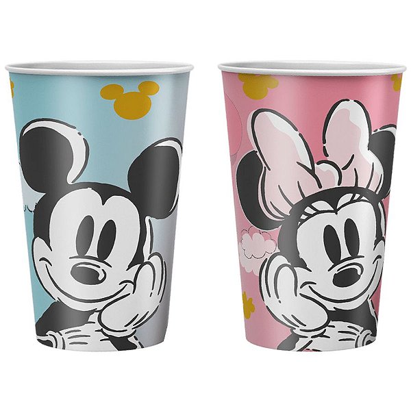 Copo de Papel Chá Revelação Disney - 180ml  - 12 unidades - Regina - Rizzo