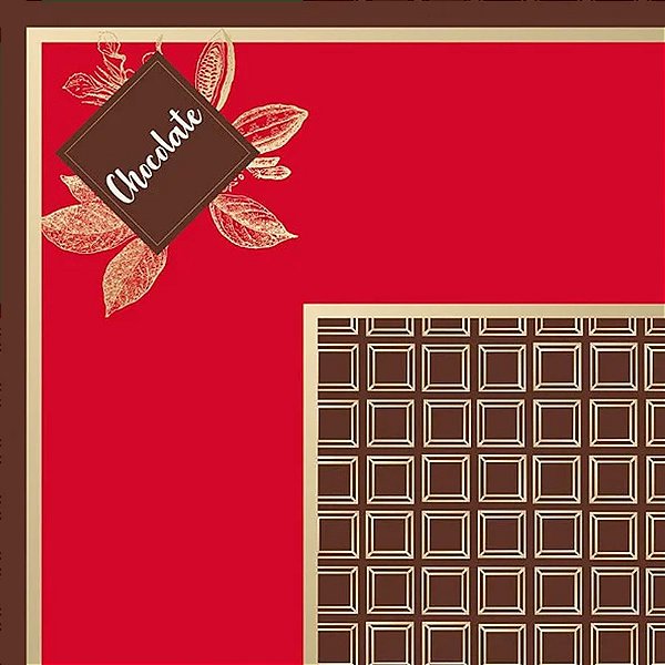 Saco Express 44x44cm para Ovos de 500g a 750g - Douce Cacau Vermelho - 5 unidades - Cromus - Rizzo