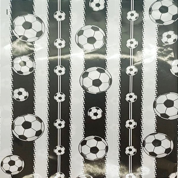 Folha para Ovos de Páscoa Metalizado Bola de Futebol 69x89cm - 5 unidades - Cromus - Rizzo