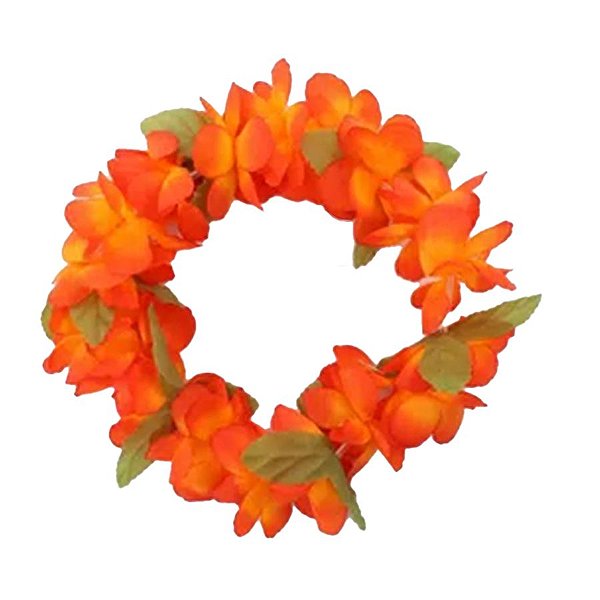 Tiara Havaiana - Laranja - 16x16 cm - 1 unidade - Cromus - Rizzo