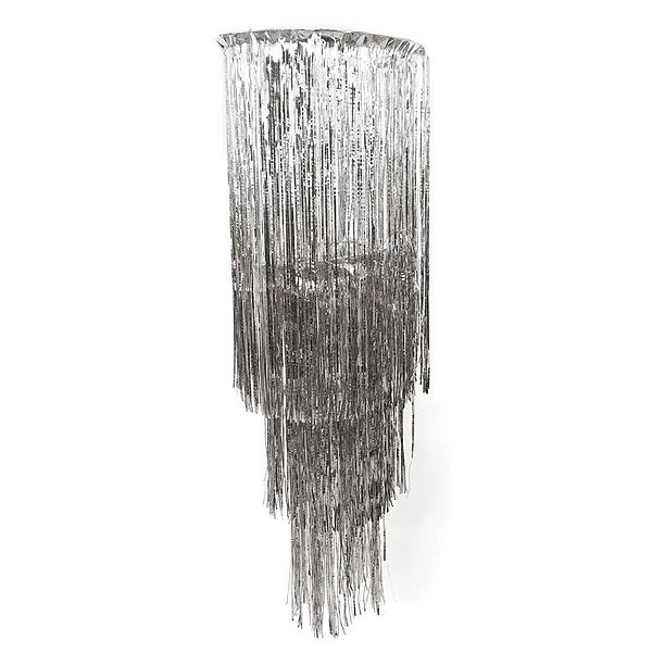 Lustre Metalizado Prata - 40x125 cm - 1 unidade - Cromus - Rizzo