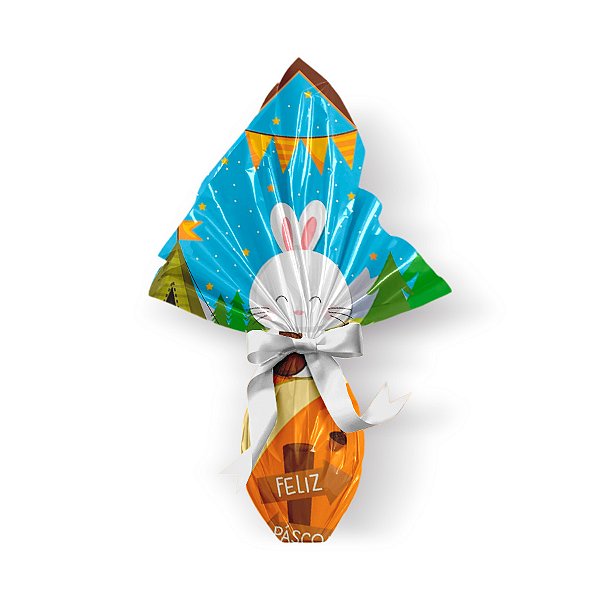 Saco Express 24x24cm para Ovos de 100g a 150g - Vila Musical de Páscoa - 5 unidades - Cromus Páscoa - Rizzo