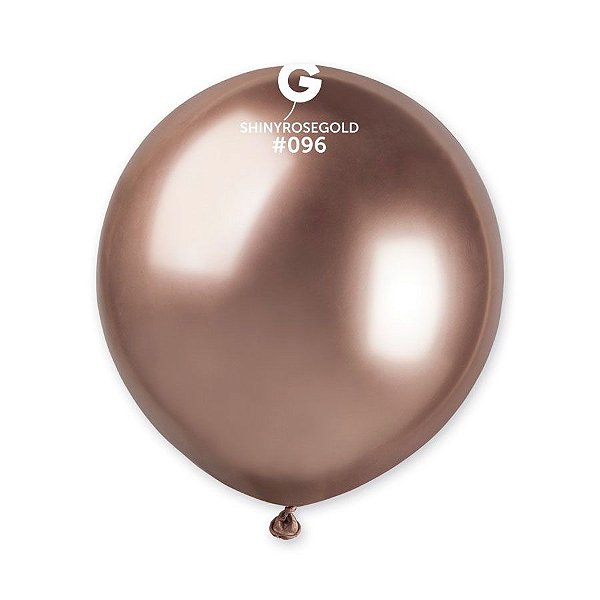 Balão de Festa Látex Shiny - Rose Gold #096  - Gemar - Rizzo
