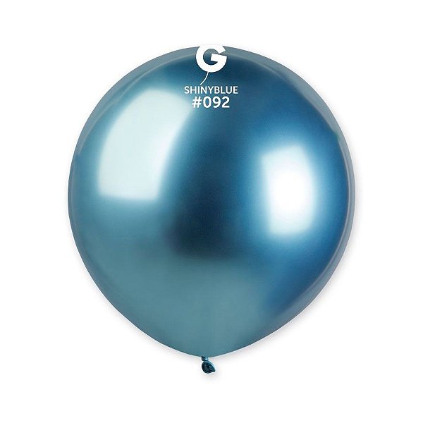 Balão de Festa Látex Shiny - Azul #092  - Gemar - Rizzo