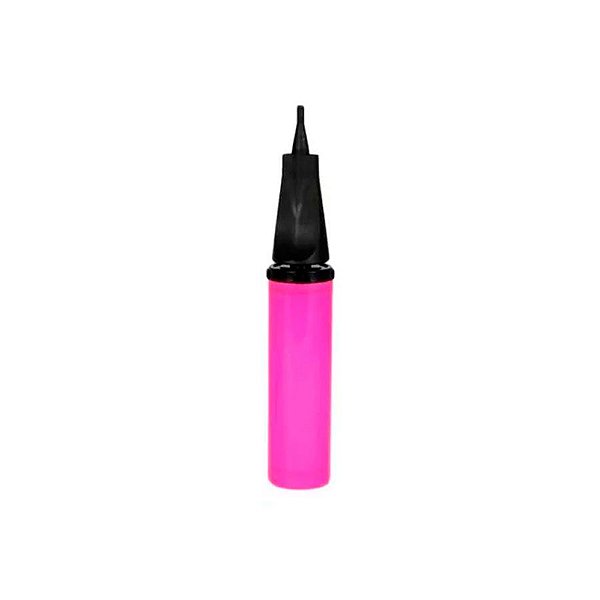 Inflador a Ar Bomba Manual para Balão - Rosa - 1 unidade - Partiufesta - Rizzo