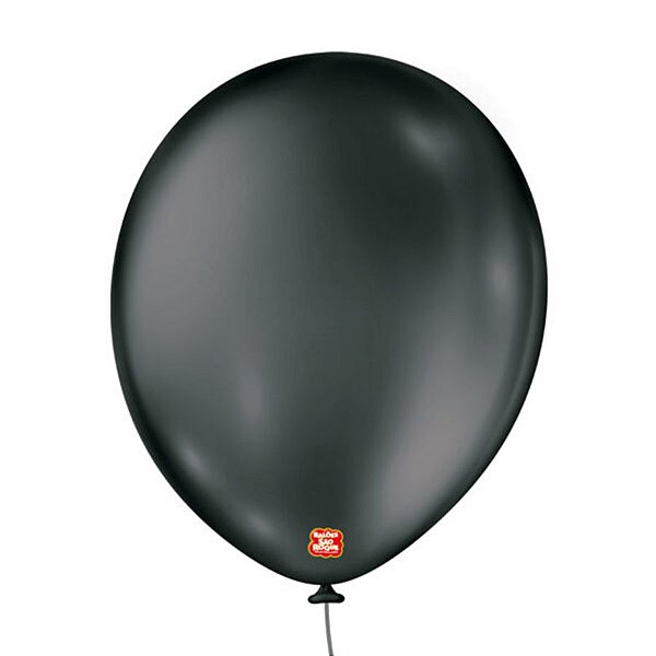 Balão de Festa Metallic - Preto - Balões São Roque - Rizzo