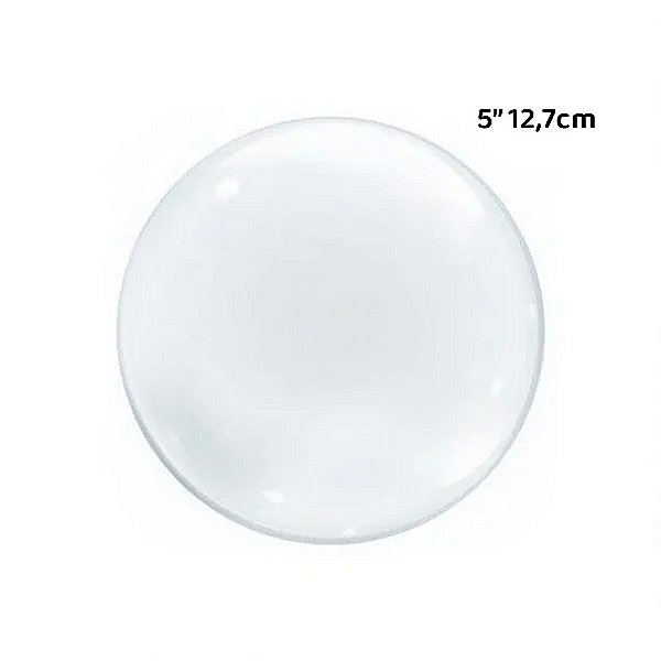 Balão Bubble Transparente - 5" 12,7cm - 05 unidades - Bobo Balloon
