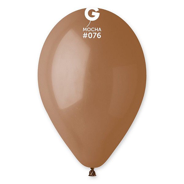 Balão de Festa Látex Liso - Mocha (Mocca) #076 -  Gemar - Rizzo