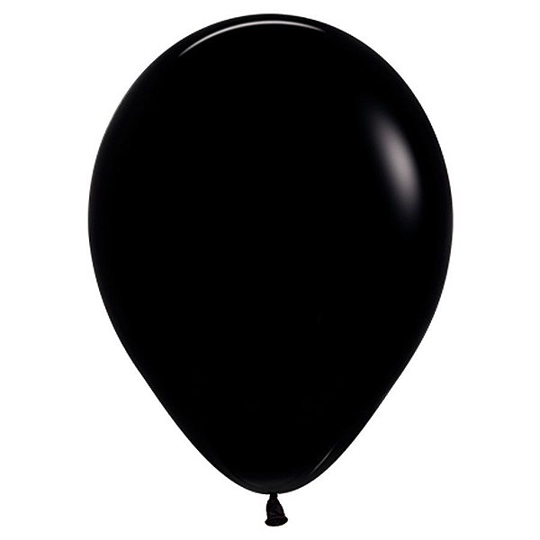 Balão de Festa Latéx Fashion - Preto (Cor:080) -  Sempertex - Rizzo