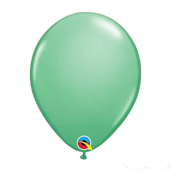 Balão de Festa Látex Liso Sólido - Winter Green (Verde Inverno) - Qualatex - Rizzo