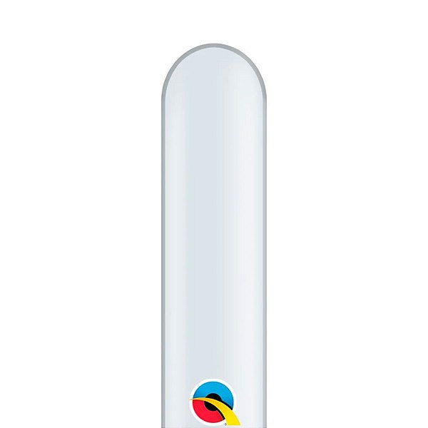 Balão de Festa Canudo - Diamond Clear (Diamante Transparente) - 260"  - Qualatex - Rizzo