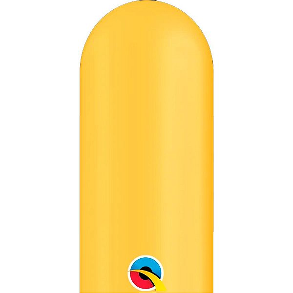 Balão de Festa Canudo - Goldenrod (Amarelo Ouro) - 350" - Qualatex - Rizzo