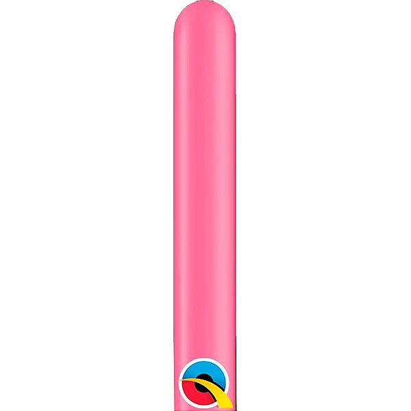Balão de Festa Canudo - Rose (Rosa Mexicano) - 160" - Qualatex - Rizzo