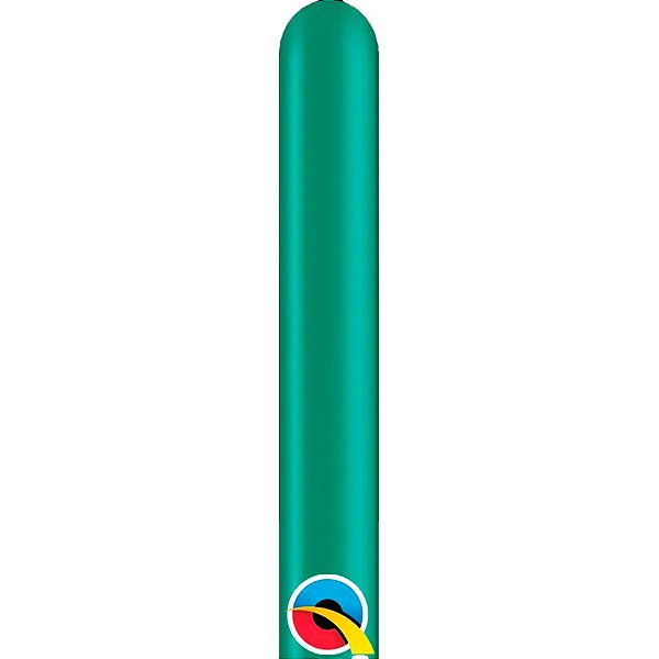 Balão de Festa Canudo - Emerald Green (Verde Esmeralda) - 160" - Qualatex - Rizzo