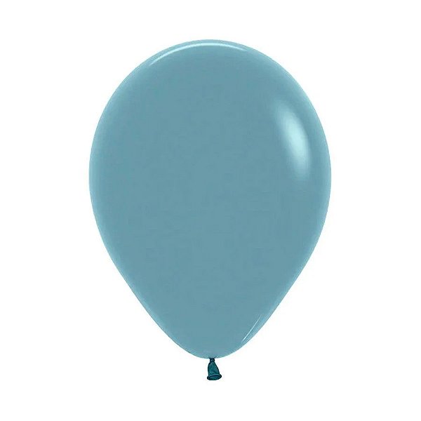 Balão de Festa Latéx Pastel Dusk - Azul (Cor:140)  - Sempertex - Rizzo