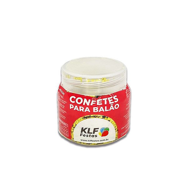 Confete Metalizado Redondo 50g - Ouro - 1 unidade - Rizzo