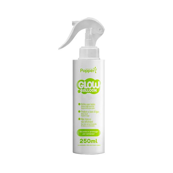Spray Glow Balloon Brilho para Balão 250ml - 1 unidade - Popper - Rizzo