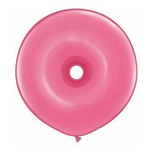 Balão de Festa Látex Donut - Rosa - 16" 40cm - 25 unidades - Qualatex Outlet - Rizzo