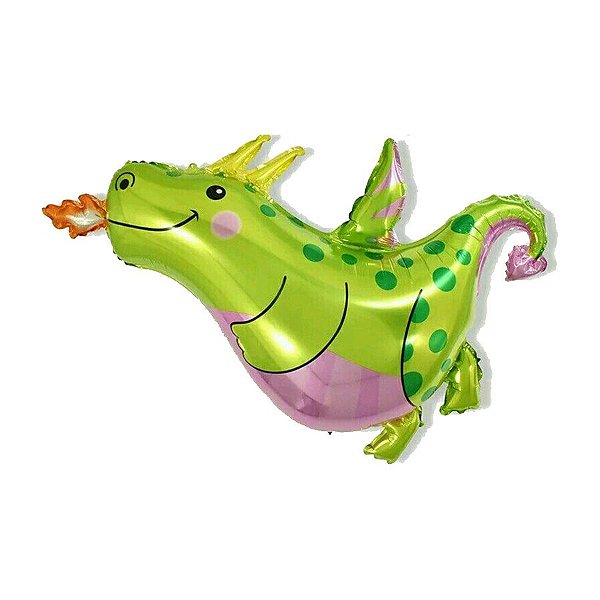 Balão de Festa Metalizado 16" 40cm - Dragão - 1 unidade - Rizzo