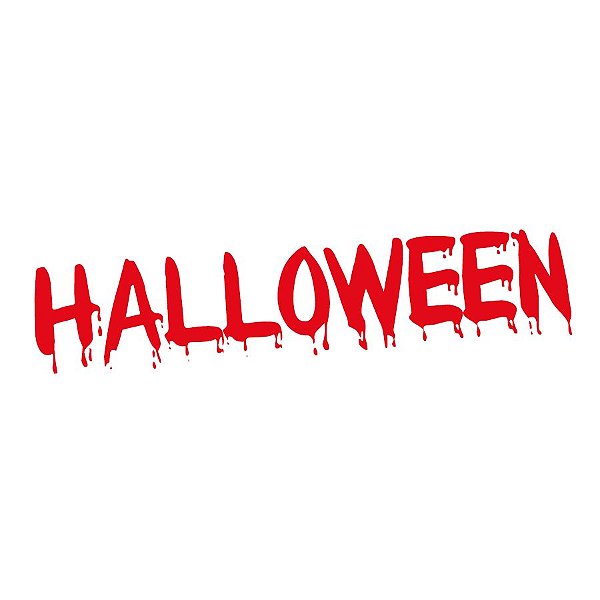 Transfer Para Balão Lettering Vermelho - Halloween  - 1 unidade - Rizzo