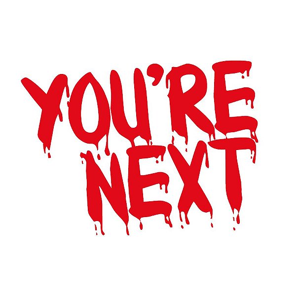 Transfer Para Balão Lettering Vermelho - You're Next  - 1 unidade - Rizzo