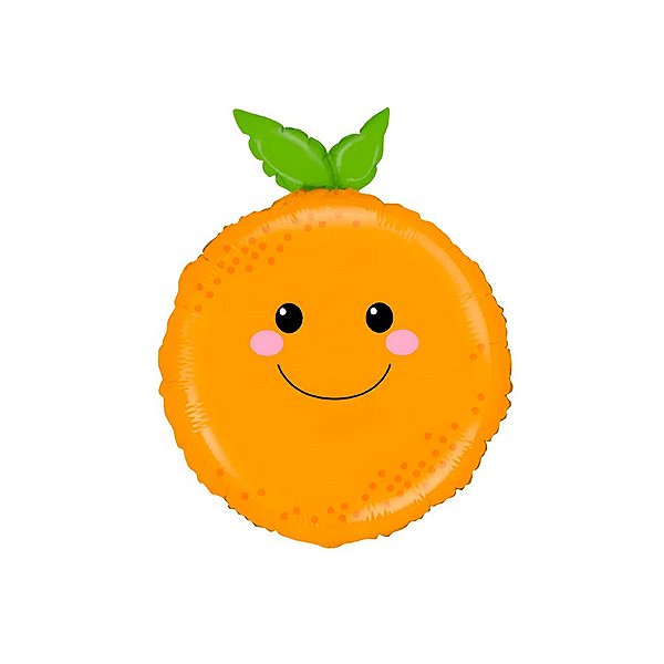 Balão de Festa Metalizado 26" 66cm - Laranja - 1 unidade - Rizzo