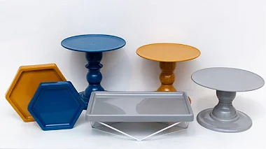 Kit Comemore MAIS - 23 Mostarda, Azul Petróleo e Cinza - 01 Unidade - Só Boleiras - Rizzo Festas