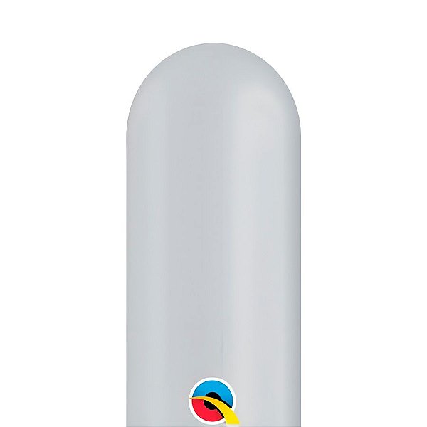 Balão de Festa Canudo 350" - Gray (Cinza) - 1 unidade - Qualatex - Rizzo
