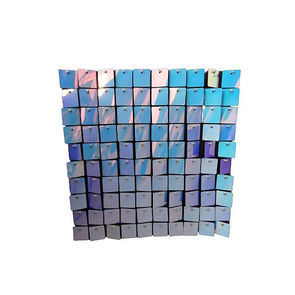 Painel Metalizado Shimmer Wall Nacarado Azul Claro - 30x30cm - 1 unidade - Rizzo