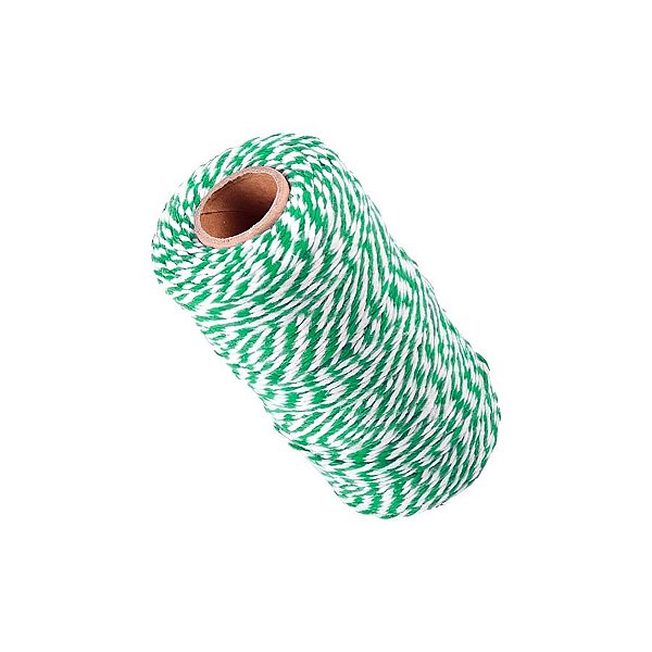 Fio Barbante Verde e Branco - 100m - 1 unidade - ArtLille - Rizzo