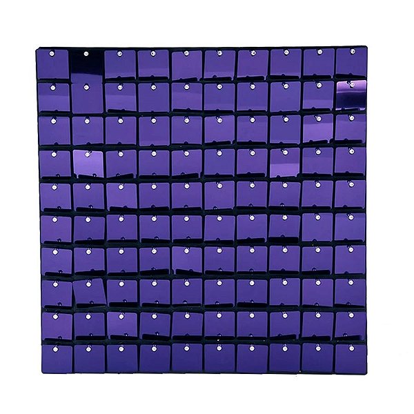 Painel Metalizado Shimmer Wall Roxo Nacarado - 30x30cm - 1 unidade - Rizzo