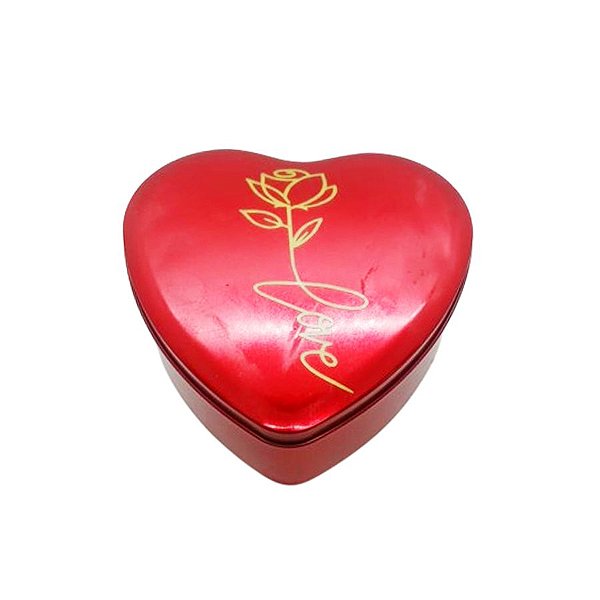 Lata Coração Personalizada - Love - 12x5x11,8cm - 1 unidade - Rizzo