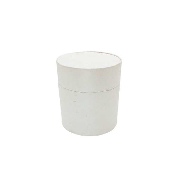 Caixa de Papel Rígido Redonda Branco - 10x9cm - 1 unidade - Rizzo