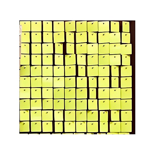 Painel Metalizado Shimmer Wall Amarelo Neon - 30x30cm - 1 unidade - Rizzo