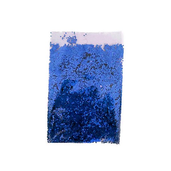 Confete Mini Bolinha Metalizado 15g - Azul - Double Face - 1 unidade - Rizzo